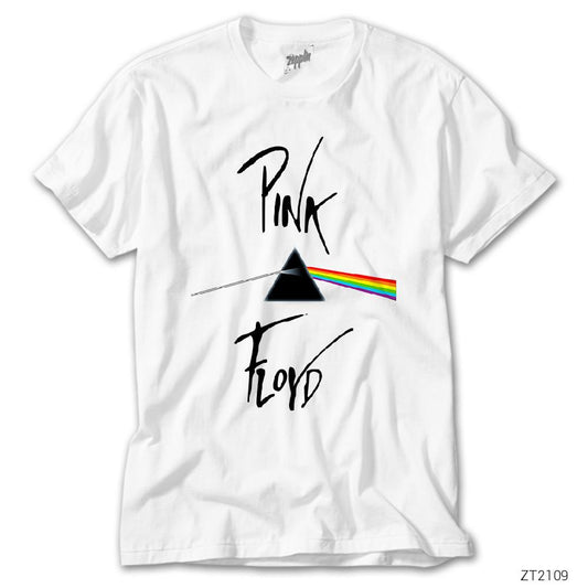 Pink Floyd Dark Side of Moon White Beyaz Tişört