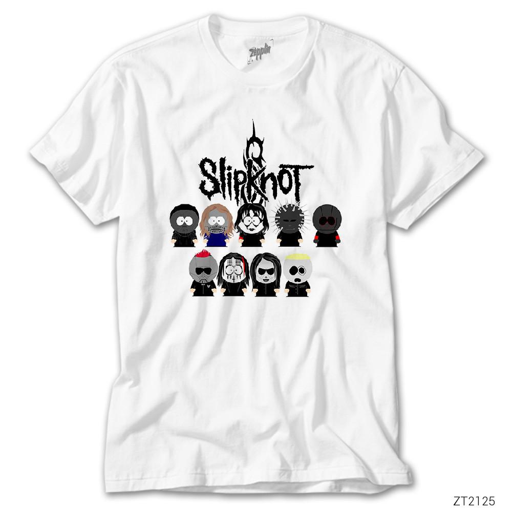 Slipknot Cartoon Beyaz Tişört