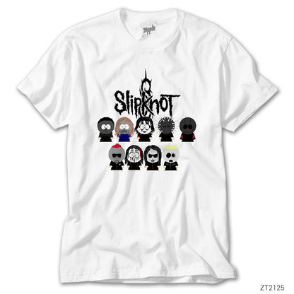 Slipknot Cartoon Beyaz Tişört