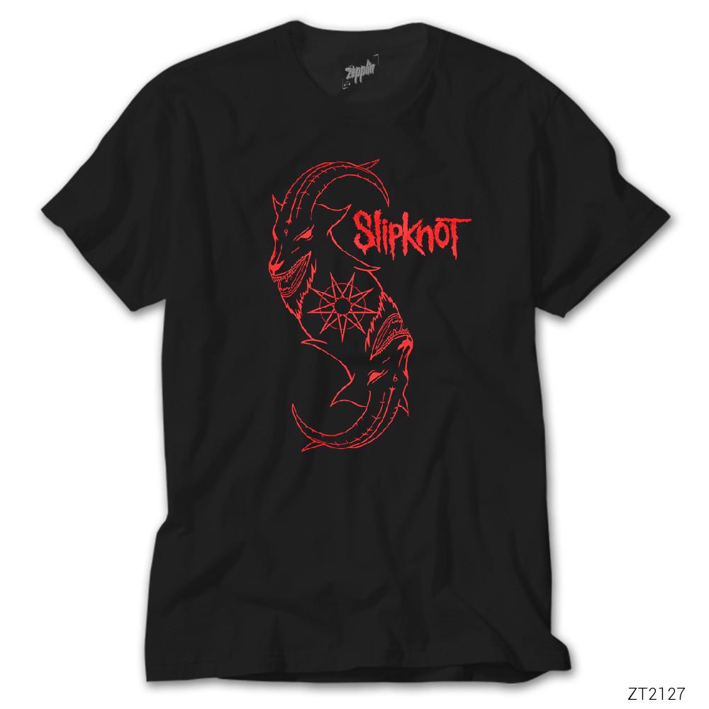 Slipknot Goat Logo Siyah Tişört