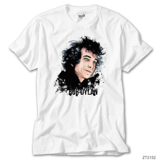 Bob Dylan Face Beyaz Tişört