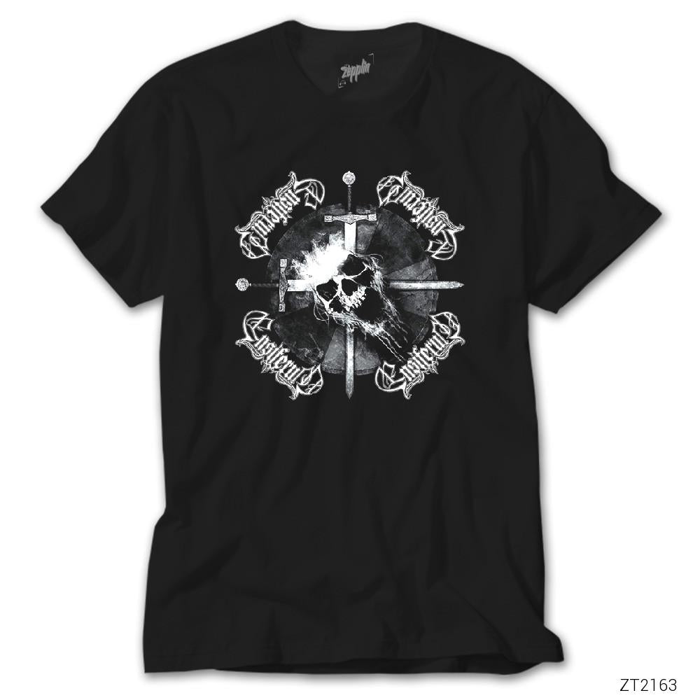 Ensiferum Skull Siyah Tişört