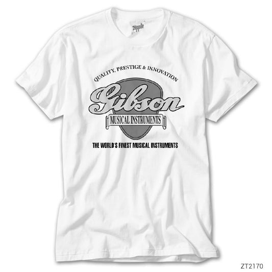 Gibson Beyaz Tişört