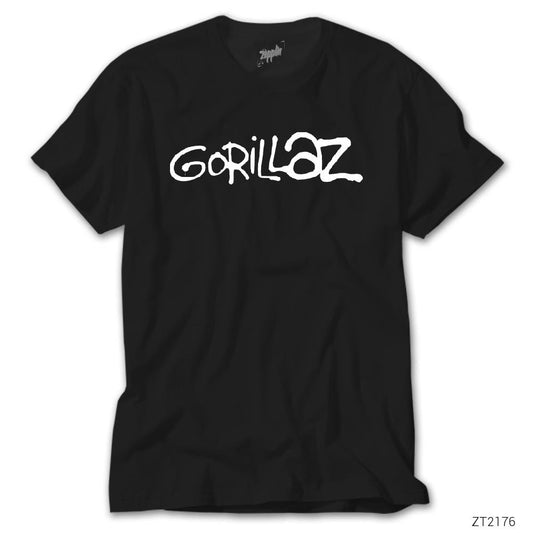 Gorillaz Text Siyah Tişört