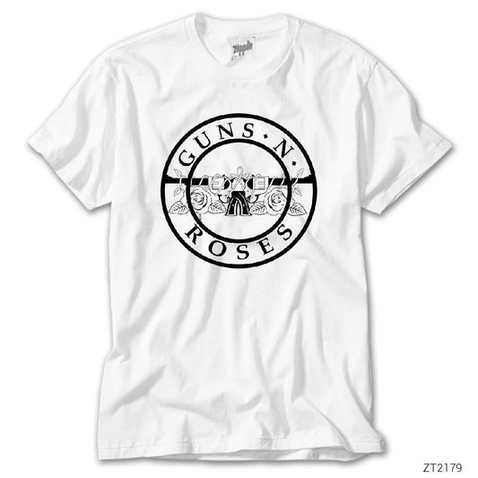 Guns N Roses Flat Beyaz Tişört