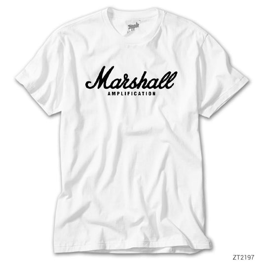 Marshall Logo Beyaz Tişört