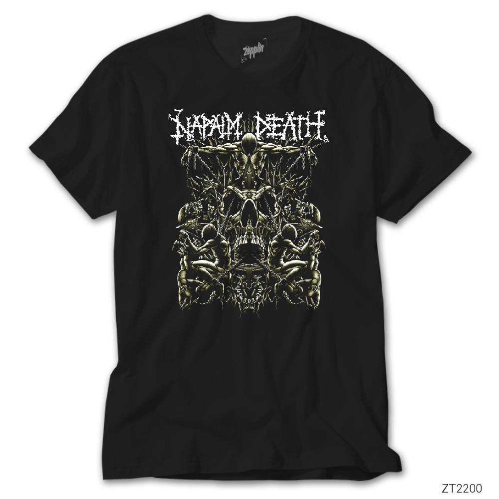 Napalm Death Chain Siyah Tişört