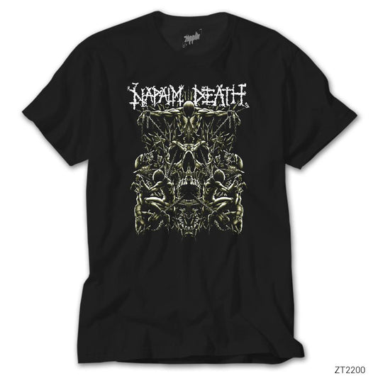 Napalm Death Chain Siyah Tişört