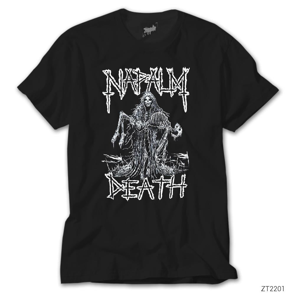 Napalm Death Skeleton Siyah Tişört