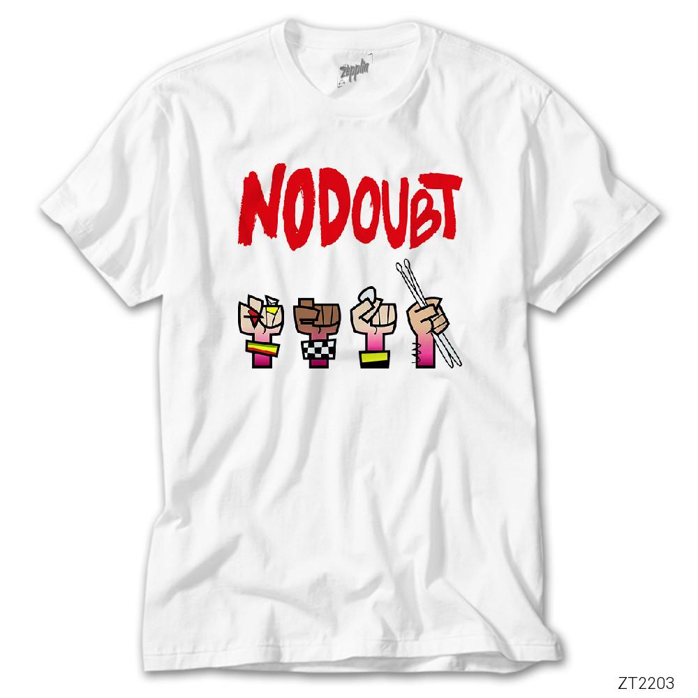 No Doubt Cartoon Beyaz Tişört