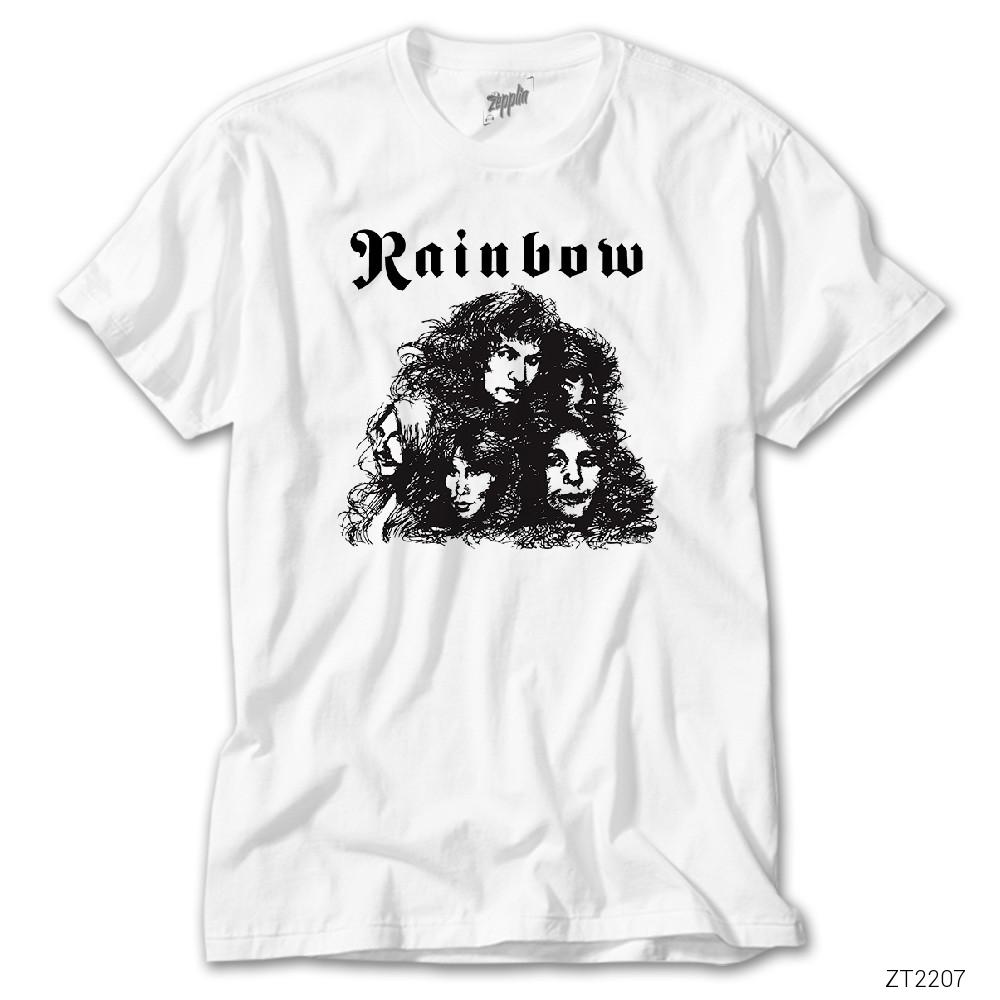 Rainbow Sketch Beyaz Tişört