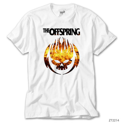 The Offspring Fire Skull Beyaz Tişört