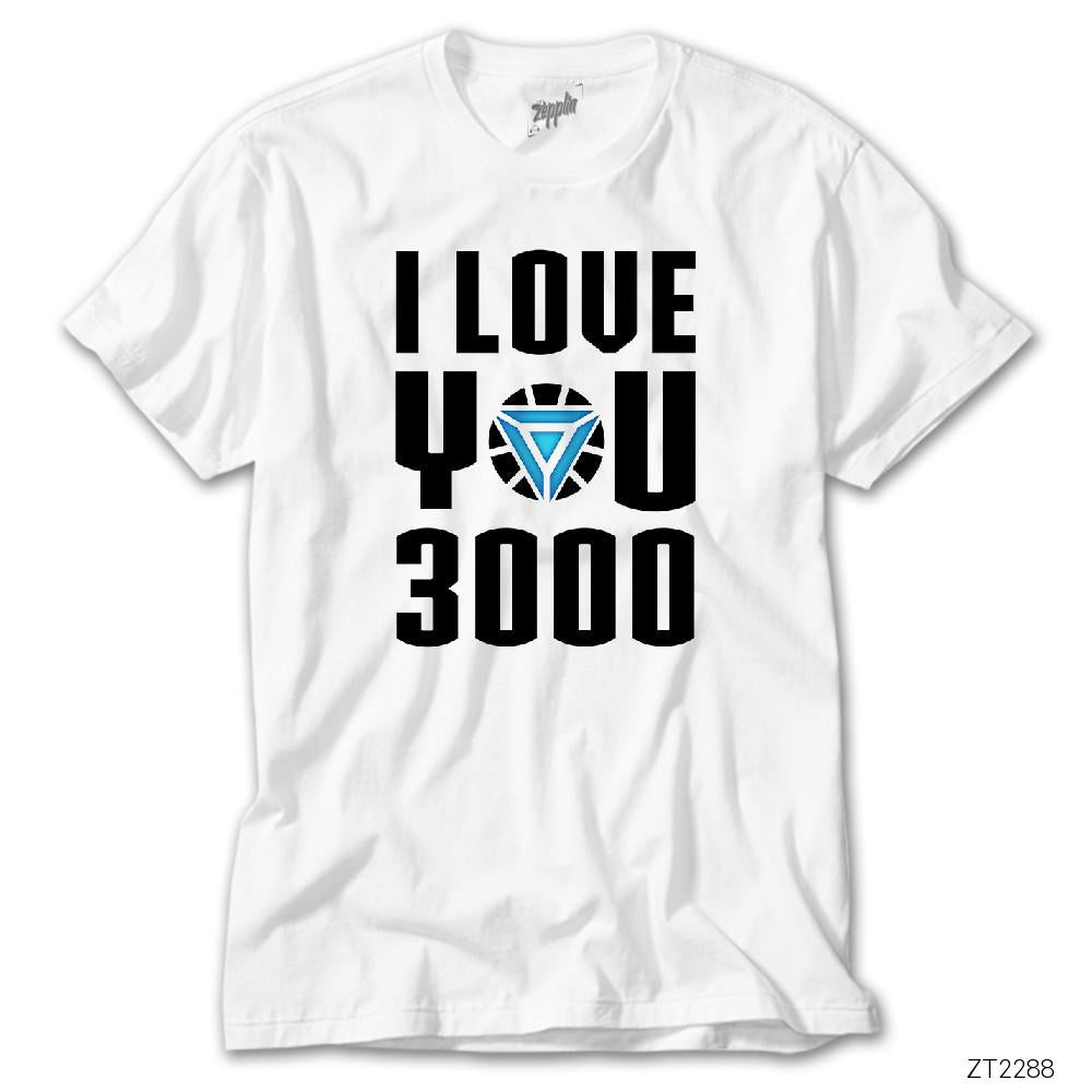 Iron Man Love 3000 Beyaz Tişört