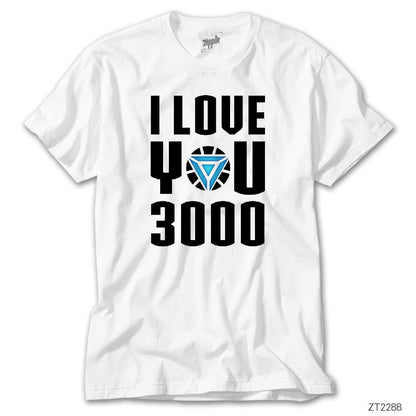 Iron Man Love 3000 Beyaz Tişört