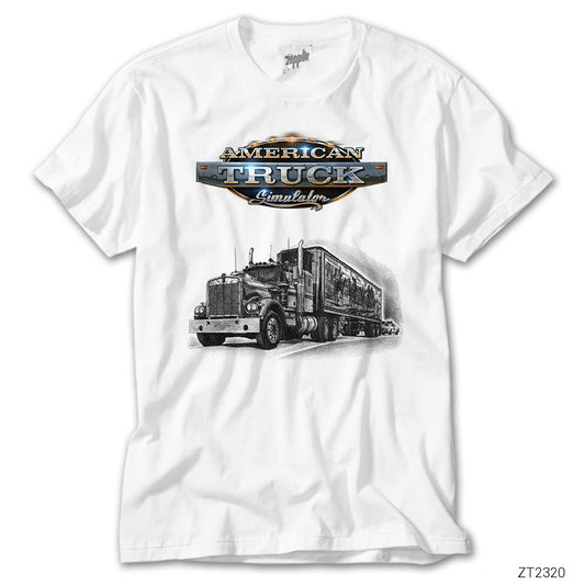 American Truck Simulator Longway Beyaz Tişört