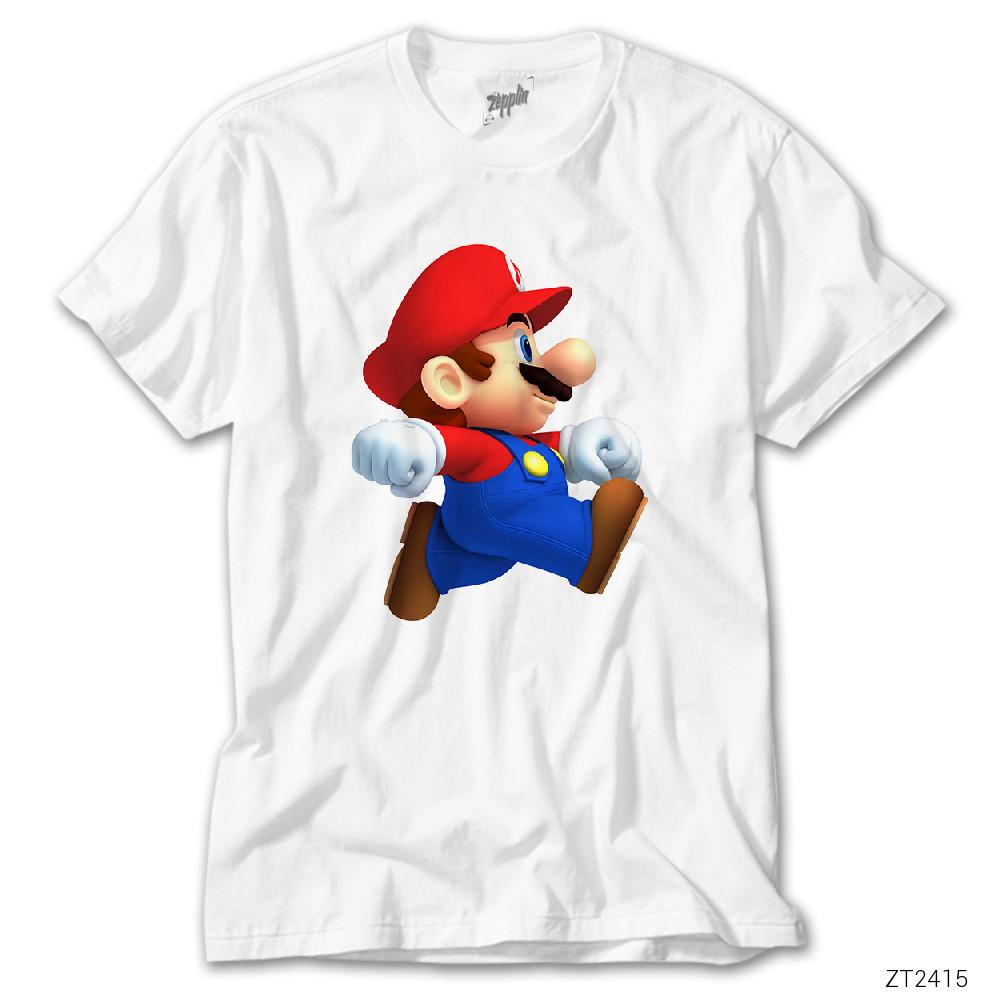 Super Mario Beyaz Tişört