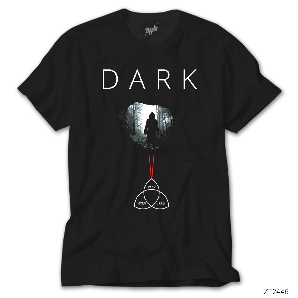 Dark Human Silliuette Siyah Tişört