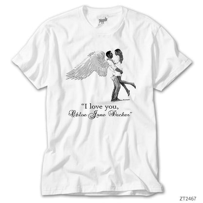 Lucifer I Love You Chloe Beyaz Tişört