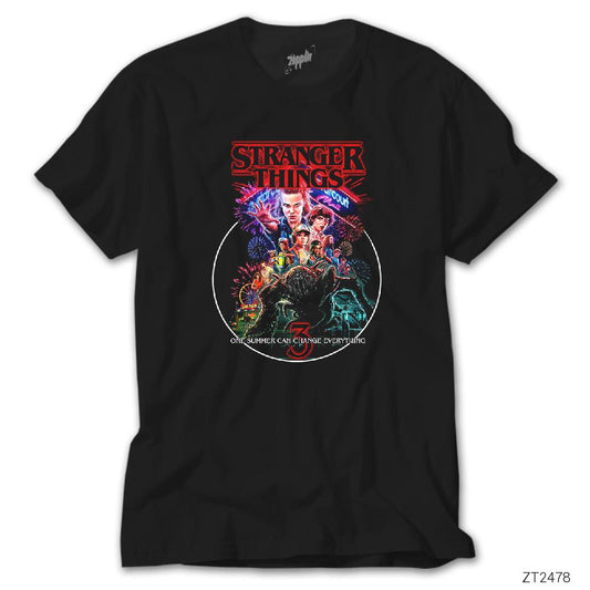 Stranger Things Season 3 Siyah Tişört