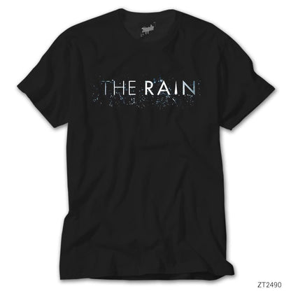 The Rain Logo Siyah Tişört