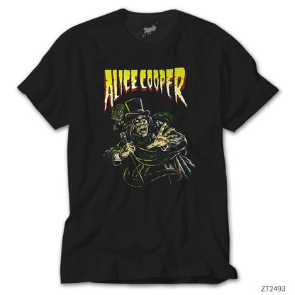 Alice Cooper Comic Siyah Tişört