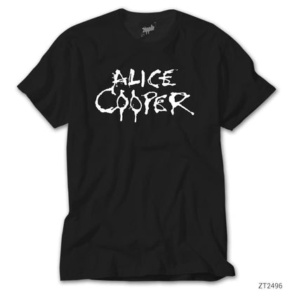 Alice Cooper Logo Siyah Tişört