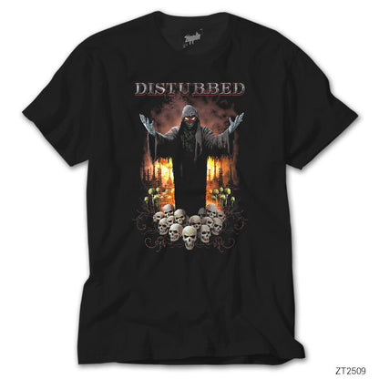 Disturbed Skulls Siyah Tişört