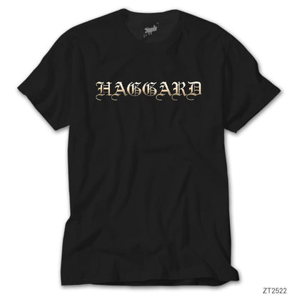 Haggard Logo Siyah Tişört