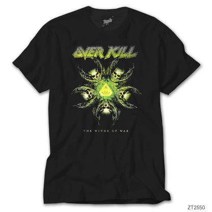 Overkill The Wings of War Siyah Tişört