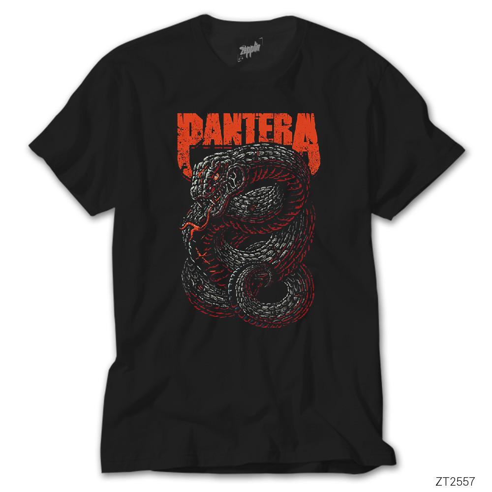 Pantera Snake Siyah Tişört