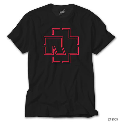 Rammstein Outline Siyah Tişört