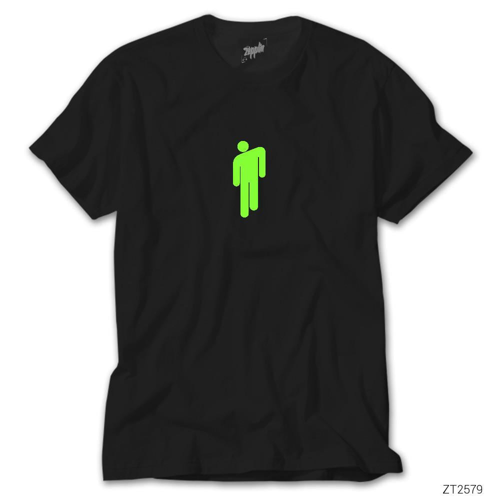 Billie Eilish Logo Green Siyah Tişört