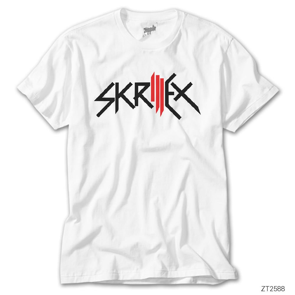 Skrillex Logo Beyaz Tişört