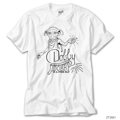 Harry Potter Dobby Is A Free Elf Beyaz Tişört