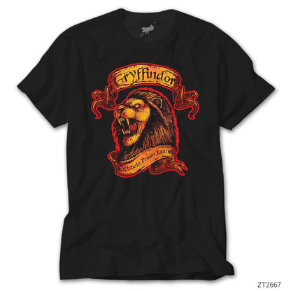 Harry Potter Gryffindor Official Siyah Tişört