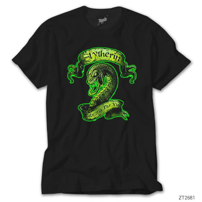 Harry Potter Slytherin Official Siyah Tişört