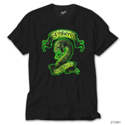 Harry Potter Slytherin Official Siyah Tişört
