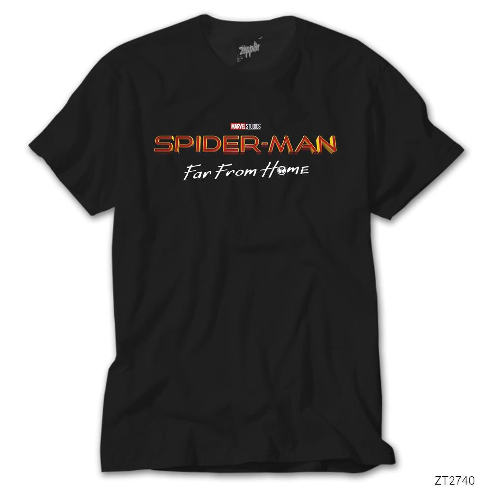 Spiderman Far From Home2 Siyah Tişört