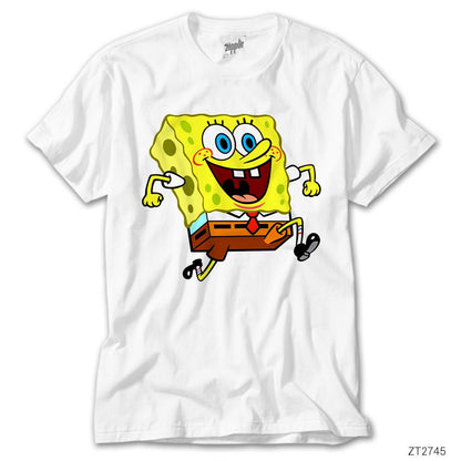 Spongebob Happy Beyaz Tişört