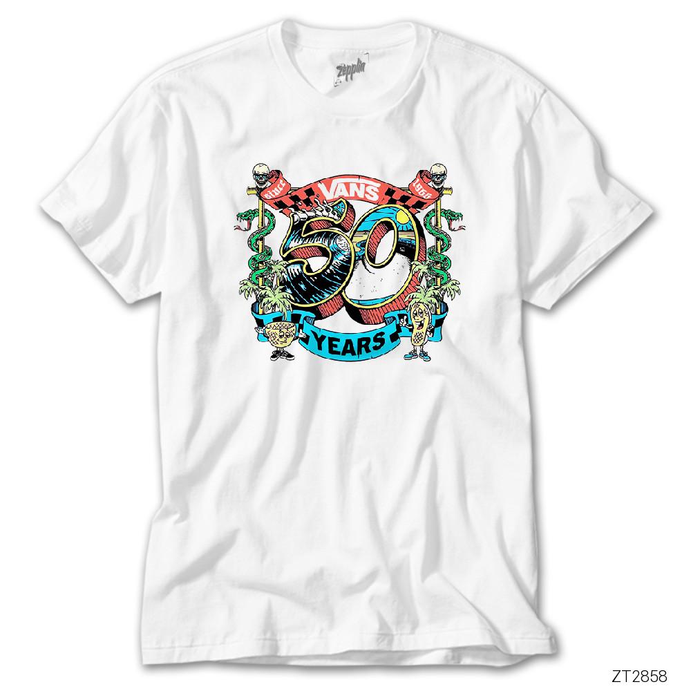 Vans 50 Years Beyaz Tişört