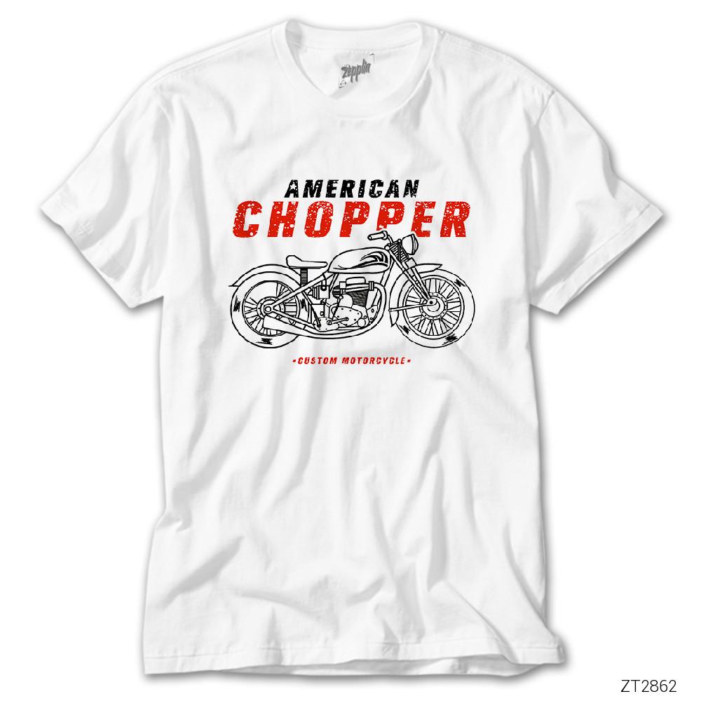 American Chopper Beyaz Tişört