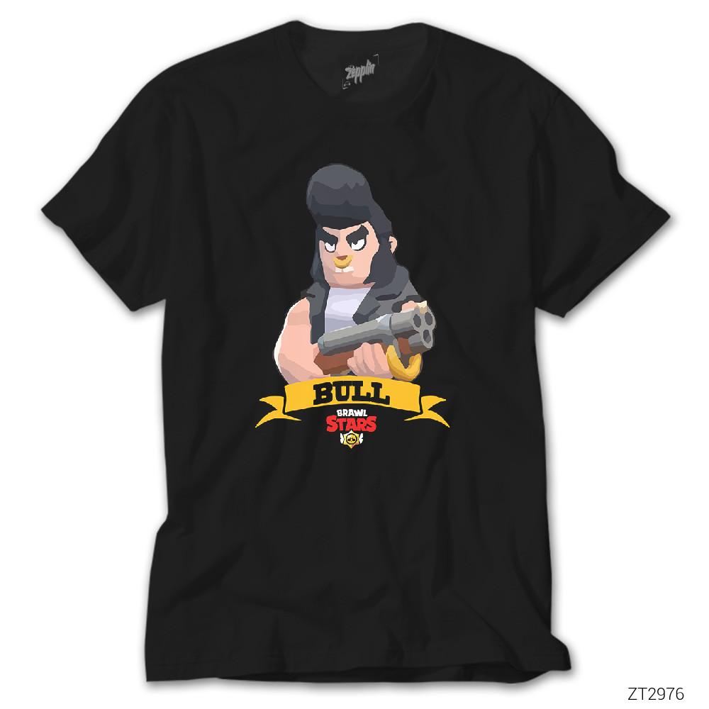 Brawl Stars Bull Siyah Tişört