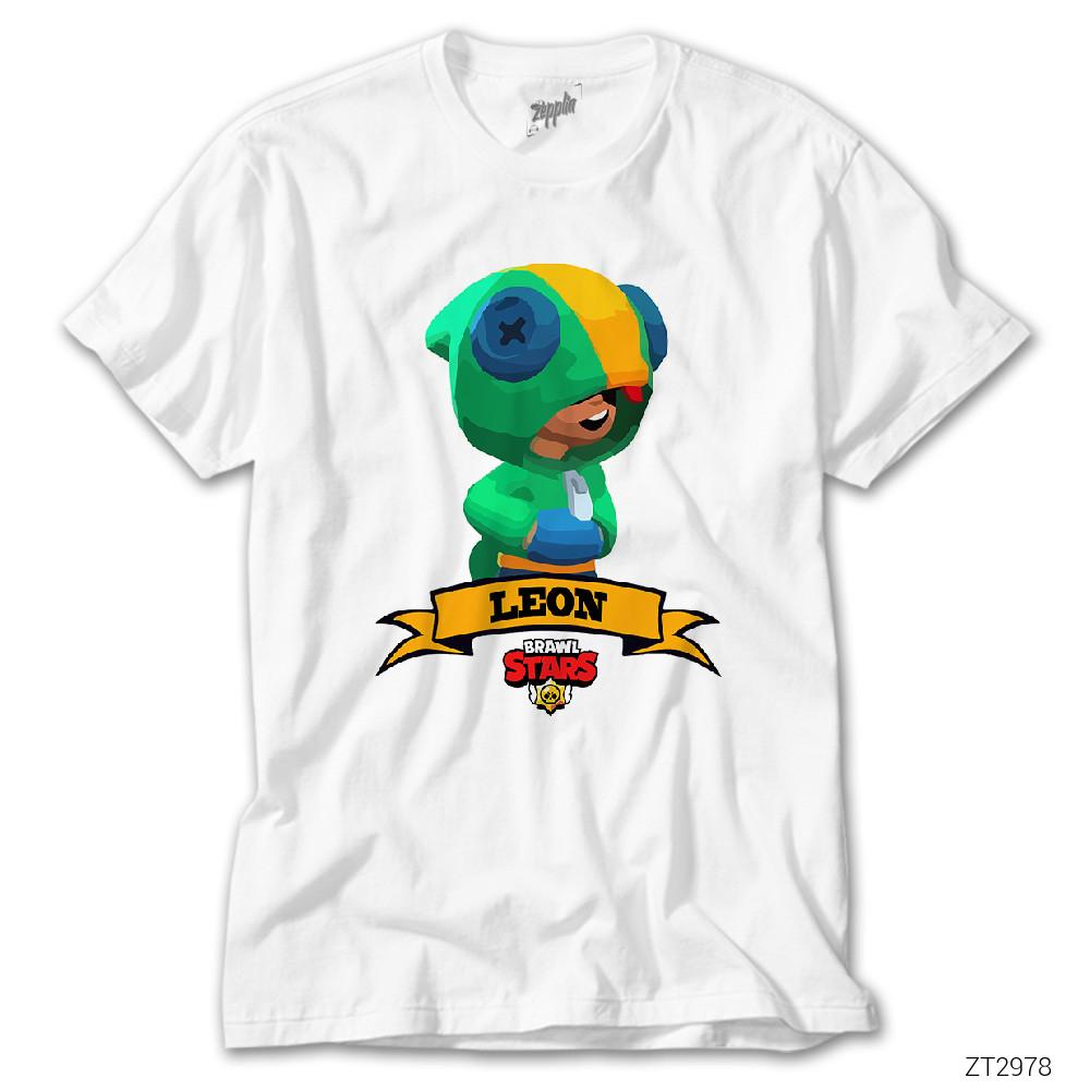 Brawl Stars Leon Beyaz Tişört