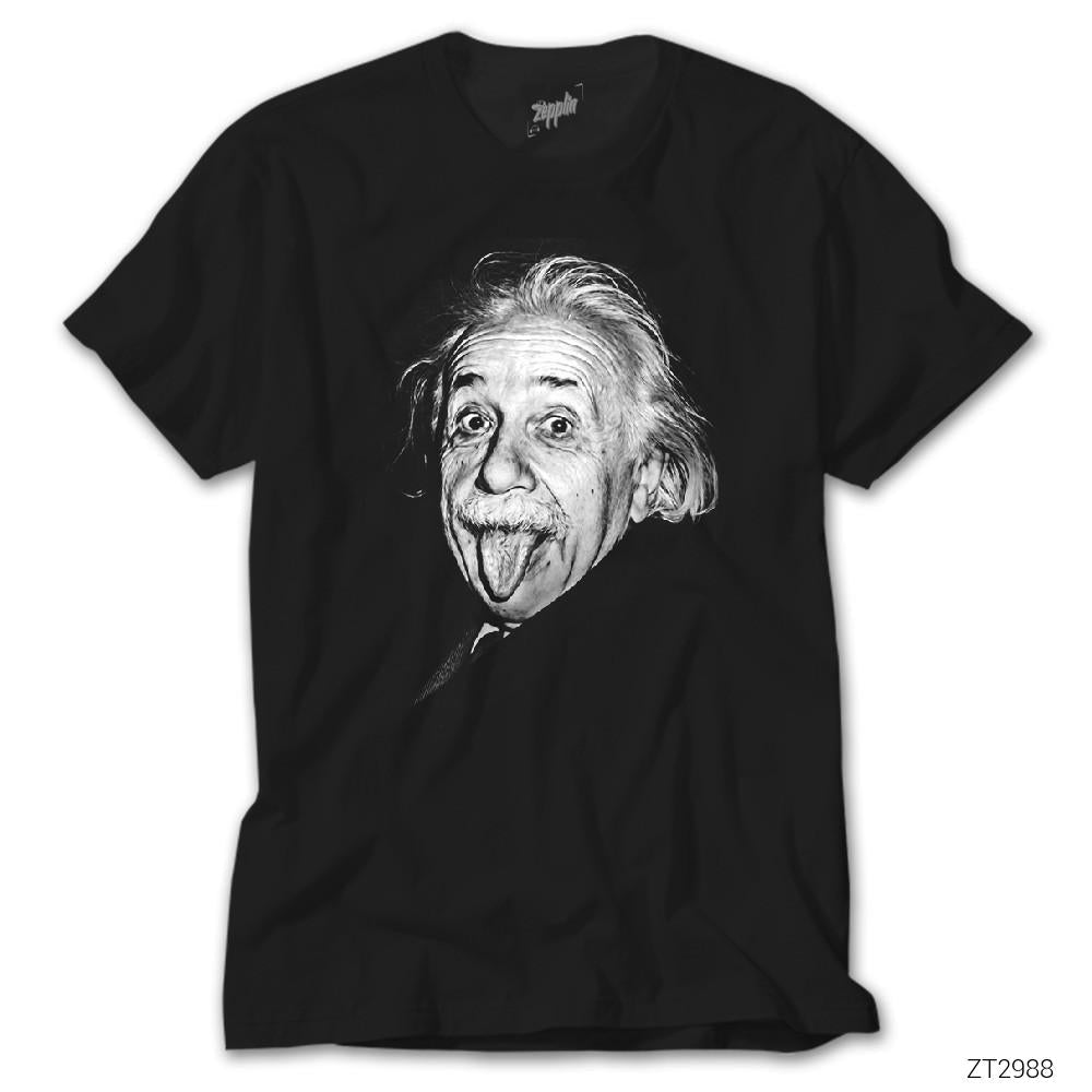 Einstein Siyah Tişört