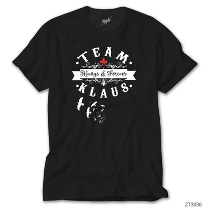 Team Klaus Siyah Tişört