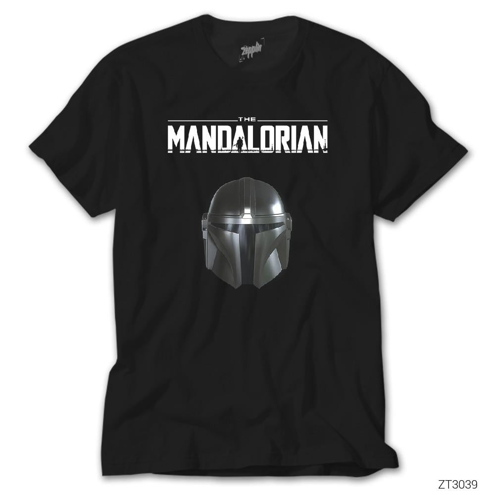 The Mandalorian Helmet Siyah Tişört