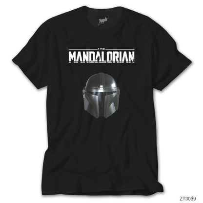 The Mandalorian Helmet Siyah Tişört