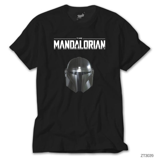 The Mandalorian Helmet Siyah Tişört