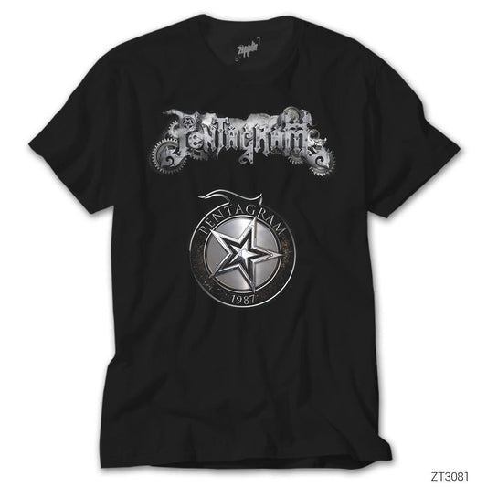 Pentagram 1987 Siyah Tişört