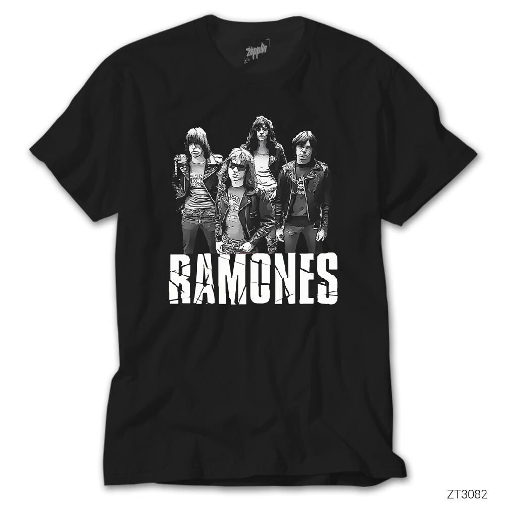 Ramones Band Siyah Tişört